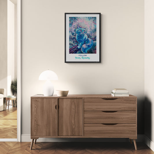 "Blue Dream" quote paper poster