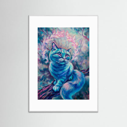 "Blue Dream" framed poster