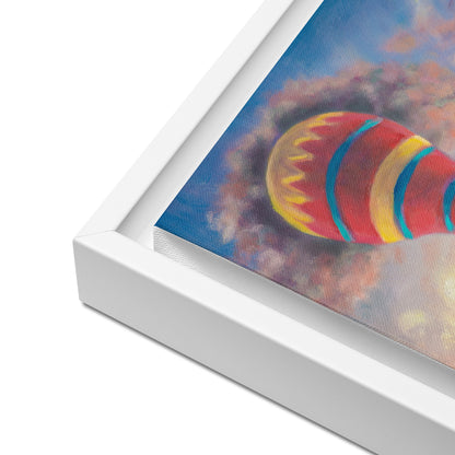"My first adventure" Framed canvas (left side)
