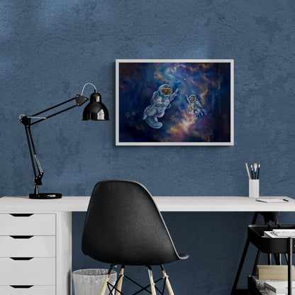 "All Angels Go to Andromeda" museum-quality paper poster