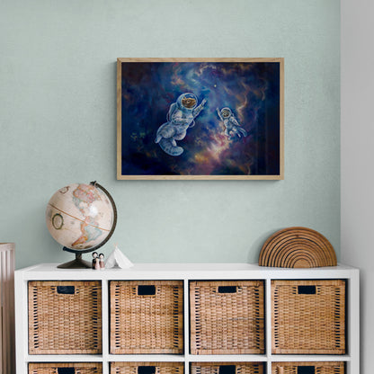 "All Angels Go to Andromeda" museum-quality paper poster